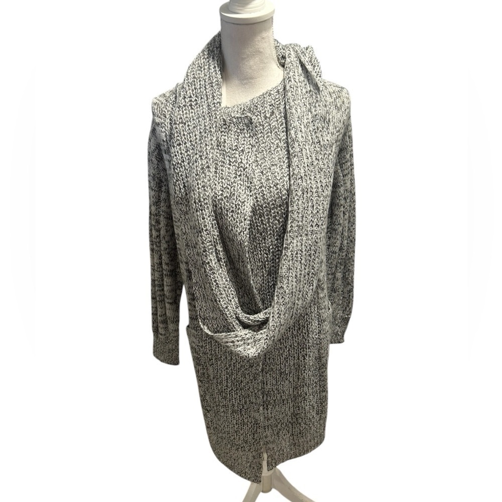 {Planet Gold} Open Cardigan Scarf Sweater